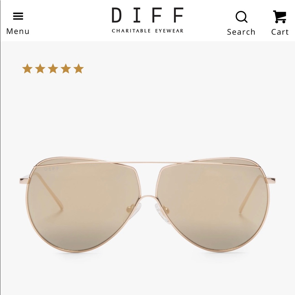 🪐Diff “Maeve” gold on gold - NWOT